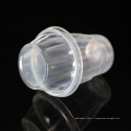Tasse de sundae en plastique transparent jetable avec 8 couvercles